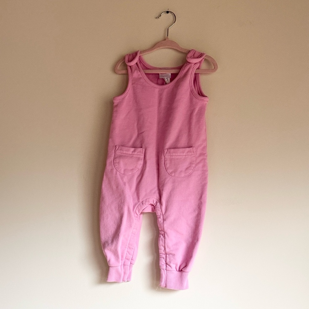 HANNA ANDERSSON - Pink Baby Cotton Overalls